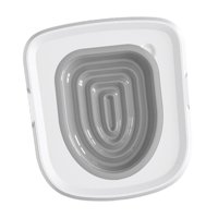 Ioensy - Entrenador De Inodoro Para Gatos, Orinal De Plástico Para El Hogar, Asiento, Orinal, Juego De Entrenamiento Para El Baño Para Gatos, Gris