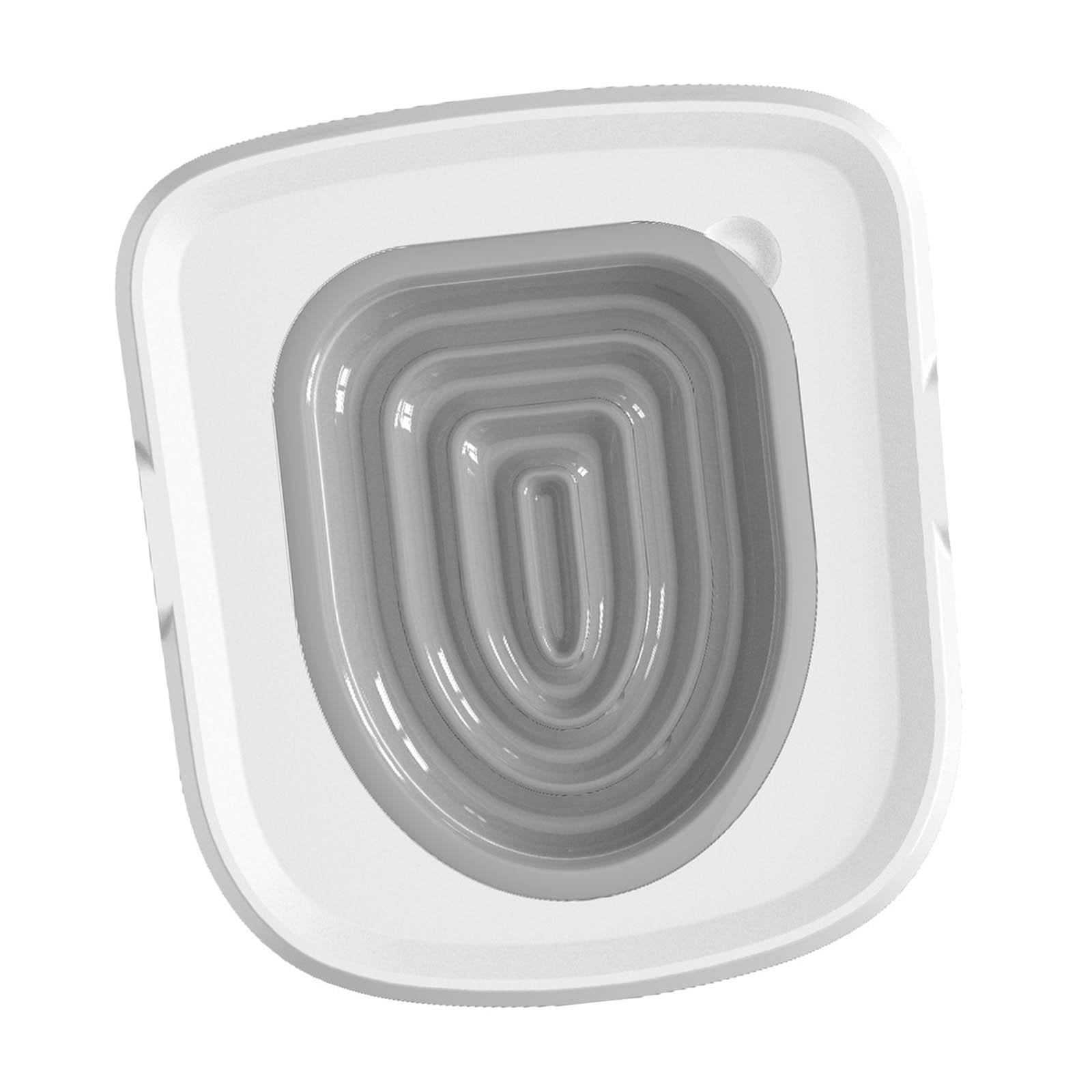 Ioensy - Entrenador De Inodoro Para Gatos, Orinal De Plástico Para El Hogar, Asiento, Orinal, Juego De Entrenamiento Para El Baño Para Gatos, Gris