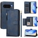 thumbnail image 2 of Funda Billetera Cremallera para Google Pixel 10 Pro XL 5G con Porta Tarjetas, Soporte y Correa Azul, 2 of 5