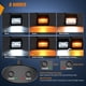 thumbnail image 3 of Barra de luz LED Pods Nilight de 4 pulgadas y 60 W, Spot Flood, color ámbar, 3 of 9