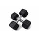 thumbnail image 1 of Set 2 Mancuernas Hexagonales Fijas de Goma 5 kg Negra– Entrenamiento Funcional y de Fuerza., 1 of 3