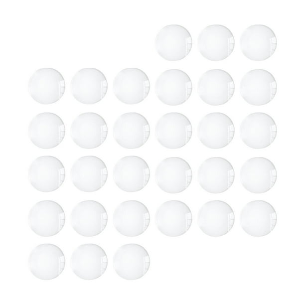 1 paquete de azulejos de cúpula de cabujones de cristal para la fabricación de joyas, cabujones de cristal transparente, regalo de boda, parte trasera 18mm 30 piezas
