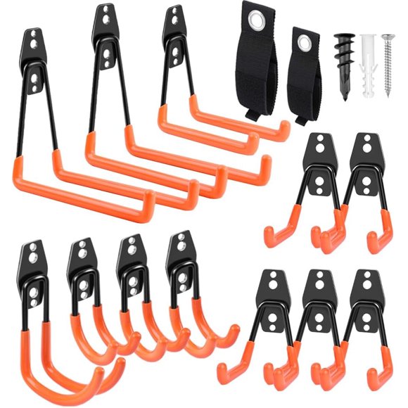Garage Hooks Heavy Duty 14 Pack, Steel Garage Storage Hooks