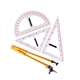 thumbnail image 4 of Juego De Matemáticas De Geometría Con Herramienta De Dibujo De Mango Extraíble Para Maestros De Pizarra Juego De Cuatro Piezas, 4 of 5