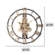 thumbnail image 2 of Reloj De Pared Números Romanos Espalda Abierta Elegante, 2 of 5