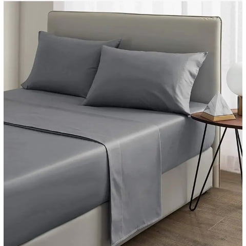 Riqui - Sábanas King 200 Hilos Gris