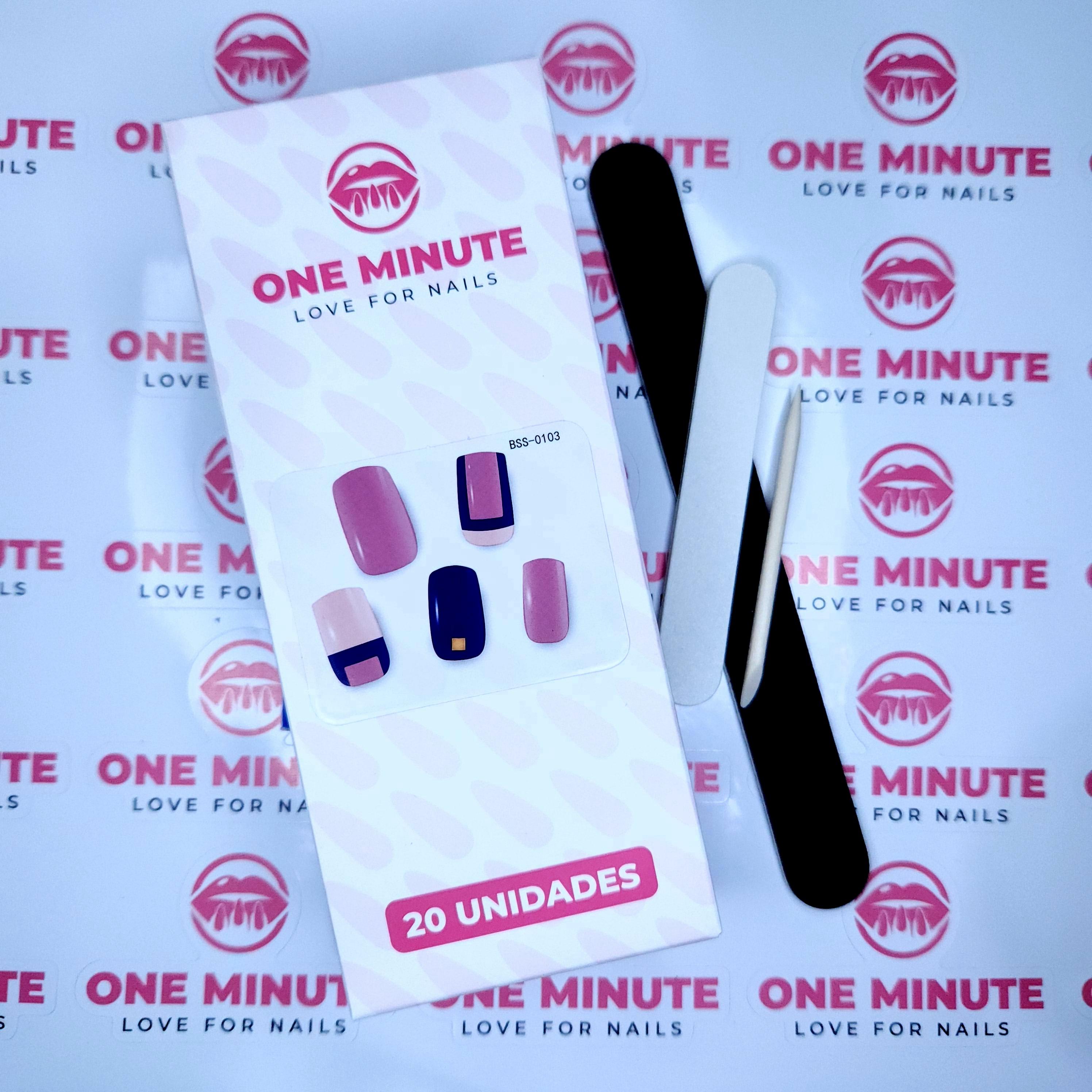 One Minute - Uñas Gel Semicuradas Diseño 103