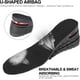 thumbnail image 3 of Plantillas para aumentar la altura, 1 par de 7,5 cm/3,0 pulgadas, cuatro capas, ajustables, unisex, de PU, para aumentar la altura del talón (4 capas), para aumentar la altura de los zapatos, 3 of 7