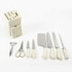 thumbnail image 2 of Taco Cuchillos Acero Con Tijera y Pelador Infini Set 8 Pcs blanco, 2 of 7