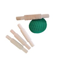 Seigard - Set 4 Usleros De Madera Con Texturas