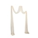 thumbnail image 1 of Cortina De Gasa Con Arco De Boda Para Ceremonia, Recepción, Vacaciones, Compromiso, Color Beige Y Blanco, 1 of 3