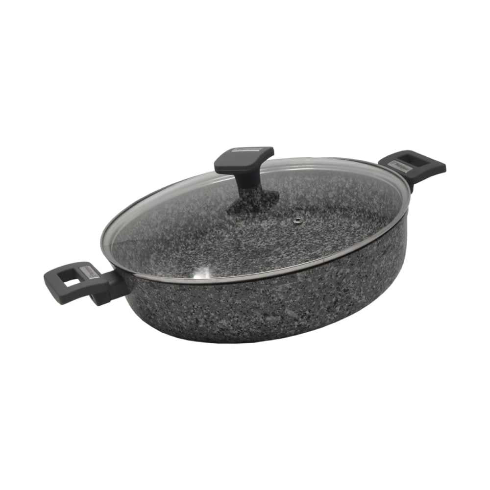 Westinghouse - Cacerola Wh/ Baja Con Tapa Marmol Gris 32cm
