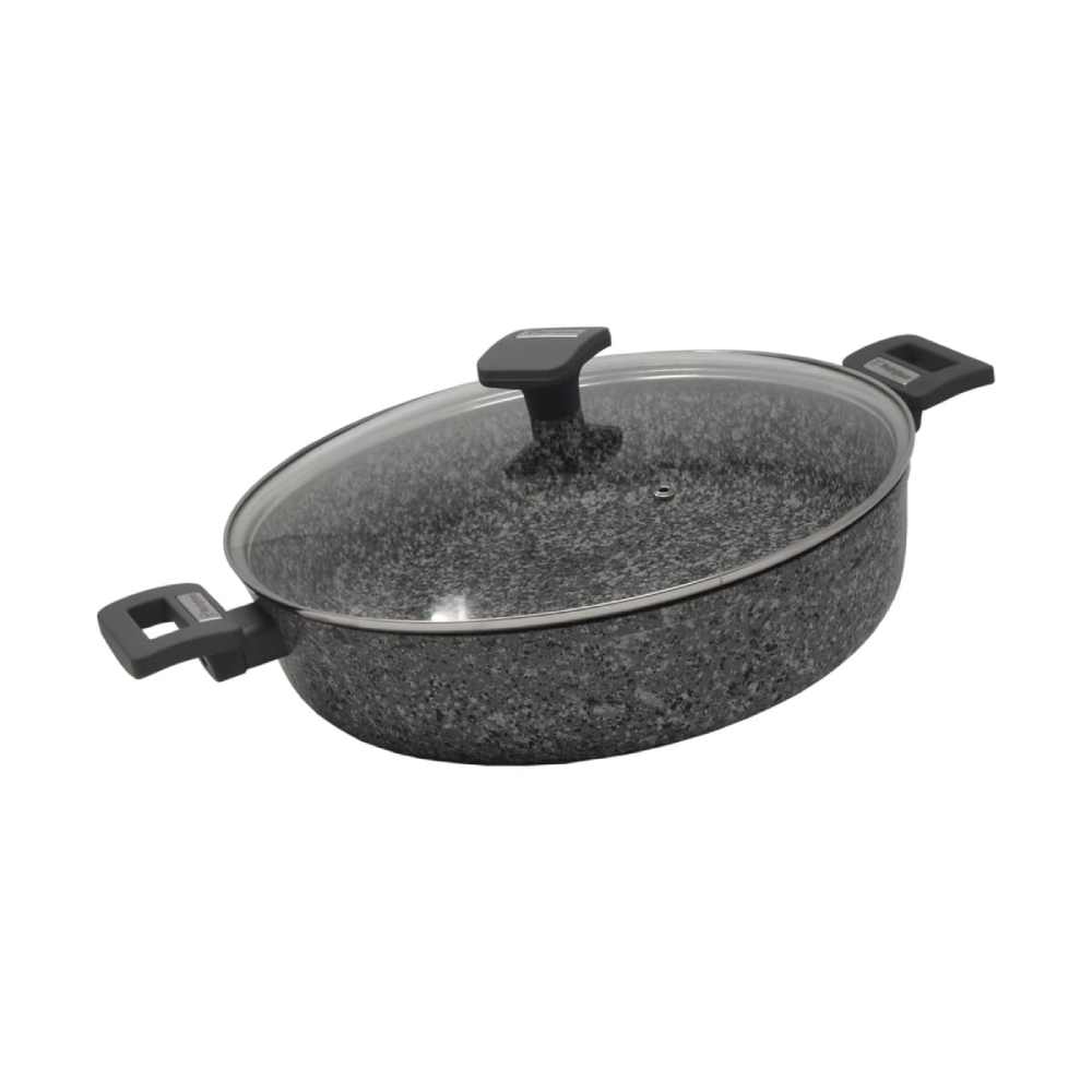 Westinghouse - Cacerola Wh/ Baja Con Tapa Marmol Gris 32Cm