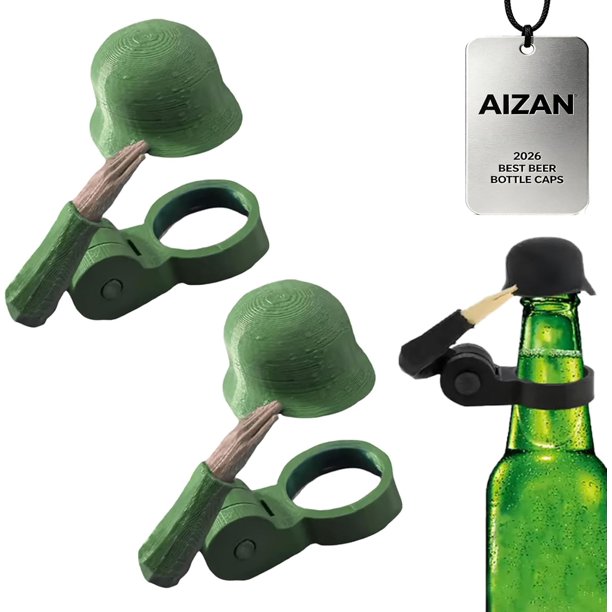 Chapas soldado saluda cerveza reutilizables casco botella cerveza accesorio bebida