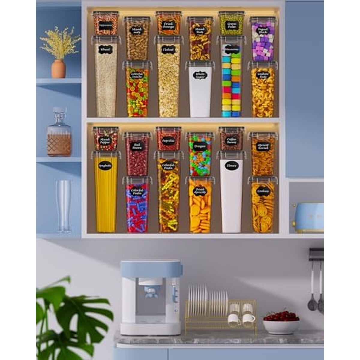 Set 24 Contenedores Hermaticos Kemethy Plastico Bpafree Cocina
