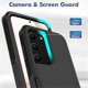 thumbnail image 4 of Funda Defender para Samsung Galaxy S23 5G 6.1", de Doble Capa PC+TPU Resistente a Golpes, Cubierta Protectora de Cuerpo Completo, Negro, para Galaxy S23 (5G), 4 of 5