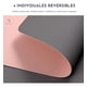 thumbnail image 3 of Set 4 Individuales Ecocuero Impermeables Antimanchas Reversibles Rosa Gris, 3 of 9