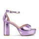 thumbnail image 1 of Sandalia Plataforma Morado Fiesta Yj27 Mujer, 1 of 3