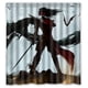 thumbnail image 1 of Cortina de ducha con lejía, juego de cortinas de baño con ganchos, tamaño 66 x 72 pulgadas, 1 of 3