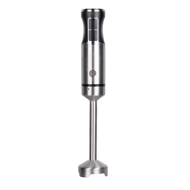 MasterChef Batidora de inmersión de mano, emulsionante de barra de mezcla de acero inoxidable, batidora de puré para hacer alimentos para bebés, sopas, salsas, etc., potente motor de 400 W con control
