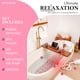 thumbnail image 3 of Alfombra de baño con burbujas SereneLife, portátil, spa, con LED, color rosa claro, 3 of 7