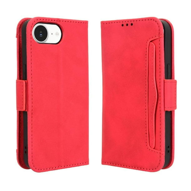 Funda Tipo Billetera FOXDOCK para iPhone 16E – Tapa Flip con Tarjetero