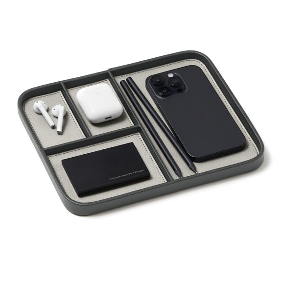 Bandeja Nordik By Design 24 × 20 cm Gris Sahara Vegana
