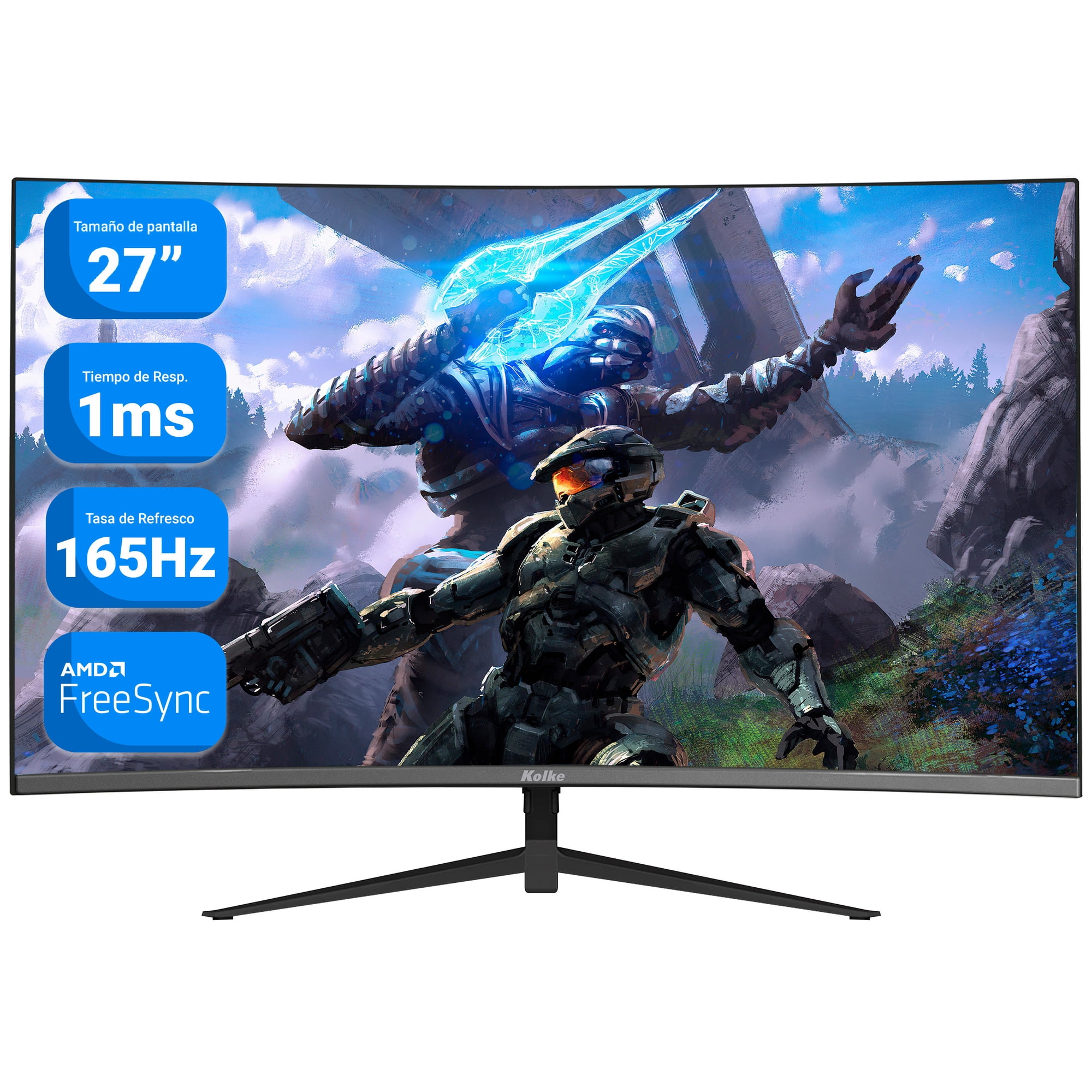 Monitor Gamer Curvo Kolke 27" Full Hd 165hz 1ms Freesync