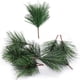 thumbnail image 1 of Ramas de agujas de pino verdes artificiales, ramitas de pino pequeñas, tallos y púas para arreglos florales navideños, coronas y decoraciones festivas, 10 ramas, 1 of 5