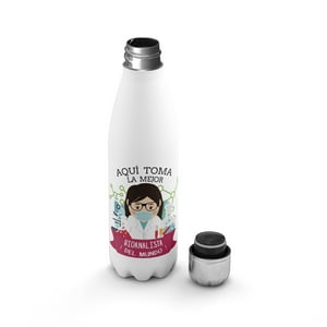 Creango - Botella Agua Termica Aqui Toma La Mejor Bioanalista De Acero Inoxidable
