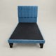thumbnail image 1 of Cama Plaza y Media Con Respaldo y base de 105 X 190cm Tapizada en Felpa Azul Claro, 1 of 3