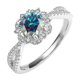 thumbnail image 1 of Anillos de Compromiso de Moissanita de 1 Quilate para Mujer Color D Claridad VVS1 Anillos de Diamante Rojo/azul/verde Anillos de Plata Esterlina S925 Regalos Bandas de Boda de Moissanita con, 1 of 8