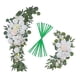 thumbnail image 4 of Arco De La Boda Flores Flores Artificiales Botín Para Puerta De Entrada Fiesta Blanco, 4 of 5