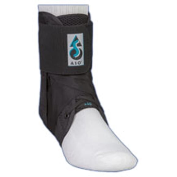 Estabilizador de tobillo Med Spec 264014 ASO negro talla mediana, paquete de 2