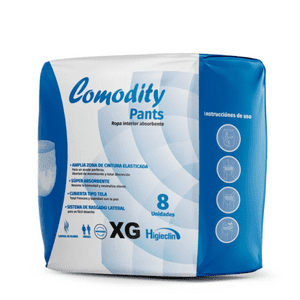 Pañales Para Adultos Comodity Pants Tallas Xg 8 Unid. Extra Grande