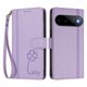 thumbnail image 3 of Funda Cartera Trébol para Google Pixel 11 Pro con Ranuras Tarjetas y Carga Inalámbrica Morado claro, 3 of 6