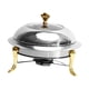 thumbnail image 2 of Bandeja Calientaplatos De Acero Inoxidable Para Barbacoa, Camping, Viajes Dorado 26cm, 2 of 5