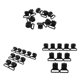 thumbnail image 2 of 30 Uds. Clips Para Tienda De Campa?a, Accesorios, Abrazadera De Gancho Para Tienda De Campa?a Al Aire Libre, Negro, 2,5 Cm, 2 of 4