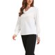 thumbnail image 4 of INSPIRE CHIC Camisa de Trabajo Casual para Mujeres Cuello de Capucha Oficina Otoño Camisas Blusas de Moda L Blanco, 4 of 6