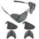 thumbnail image 1 of Protectores Laterales Transparentes Negros Para Lentes 2 Pares, 1 of 4