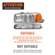 thumbnail image 2 of Par de faros cromados AXLAHA para GMC Sierra/Yukon 1999‑2006, 2 of 9