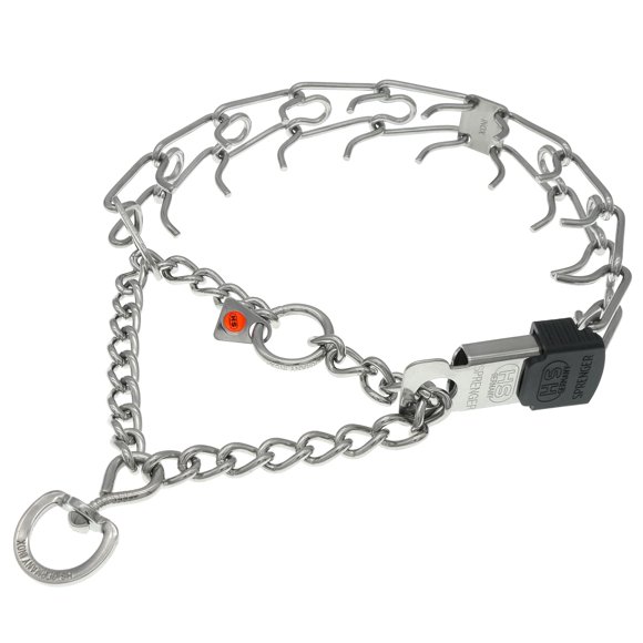 Collar para perro Herm Sprenger de acero inoxidable con hebilla ClicLock