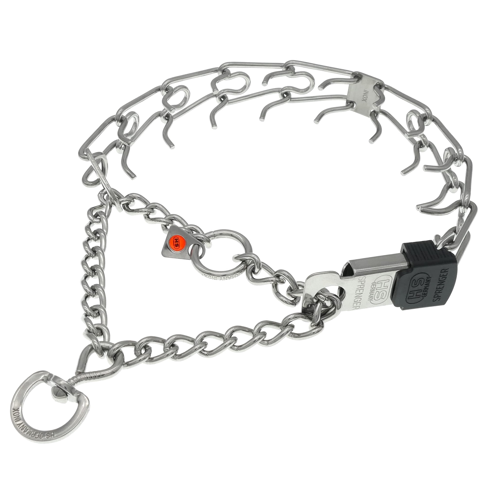 Collar Para Perro Herm Sprenger De Acero Inoxidable Con Hebilla Cliclock