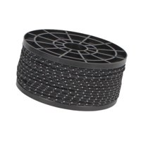 Ioensy - Cuerda Guía Para Tienda De Campaña, Multiusos, Reflectante, Para Mochileros, Lona De Pesca, Color Negro