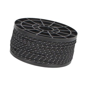 Ioensy - Cuerda Guía Para Tienda De Campaña, Multiusos, Reflectante, Para Mochileros, Lona De Pesca, Color Negro