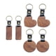 thumbnail image 1 of LLavero De Madera Sin Terminar De 6 Uds., Llavero De Madera DIY En Blanco Para Manualidades De Pintura, 1 of 5