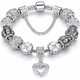 thumbnail image 1 of Pulsera Charm Savlano Tono Plateado con Cristal y Corazaan, 1 of 3