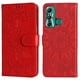 thumbnail image 1 of Funda tipo cartera FOXDOCK para Infinix Hot 11 , diseño girasol en relieve, cuero PU, cierre magnético, soporte y tarjetero, 1 of 5