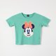 thumbnail image 1 of Polera Manga Corta Niña Crop Minnie Verde Disney, 1 of 4