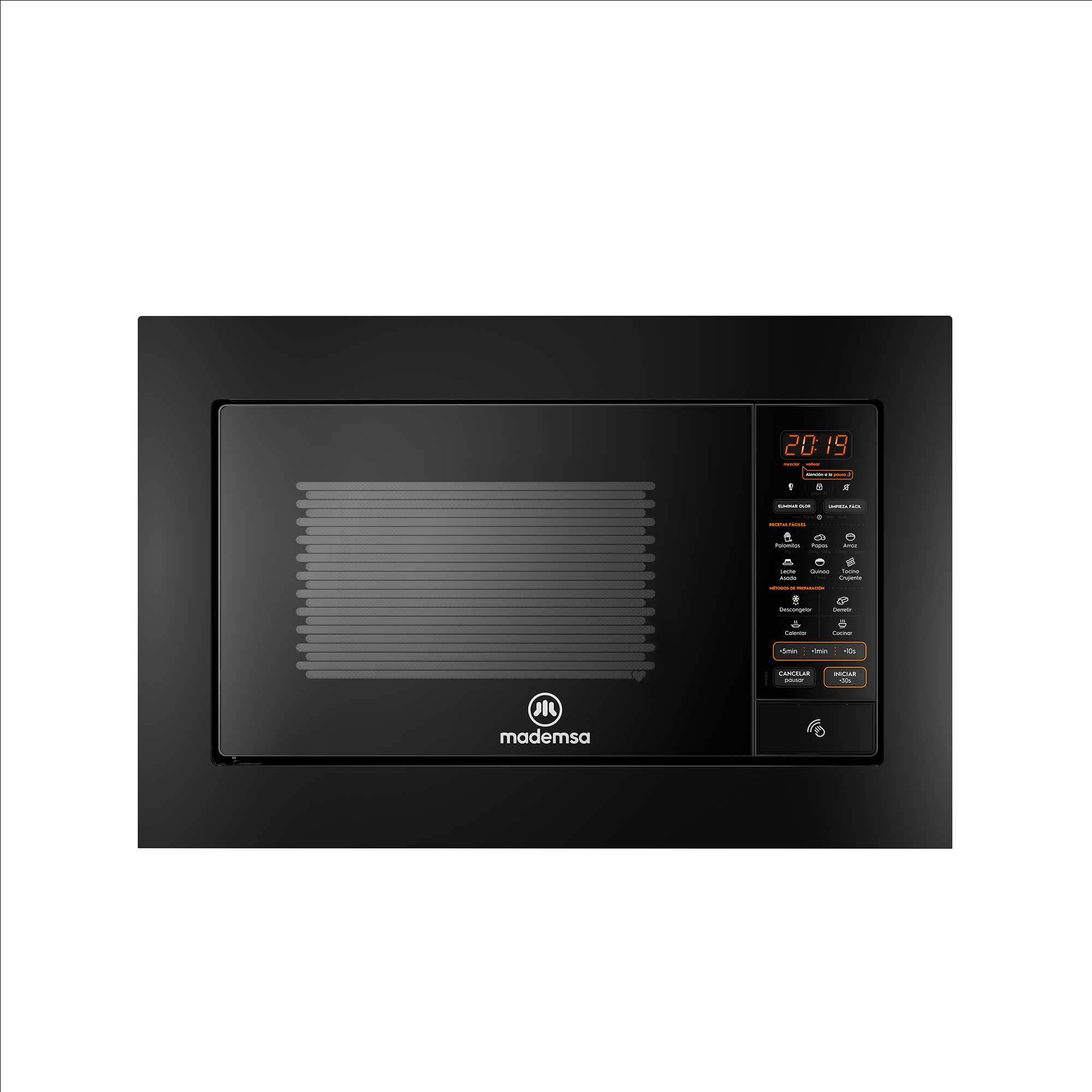 Mademsa - Microondas Empotrable 27 Litros Mm2En Negro